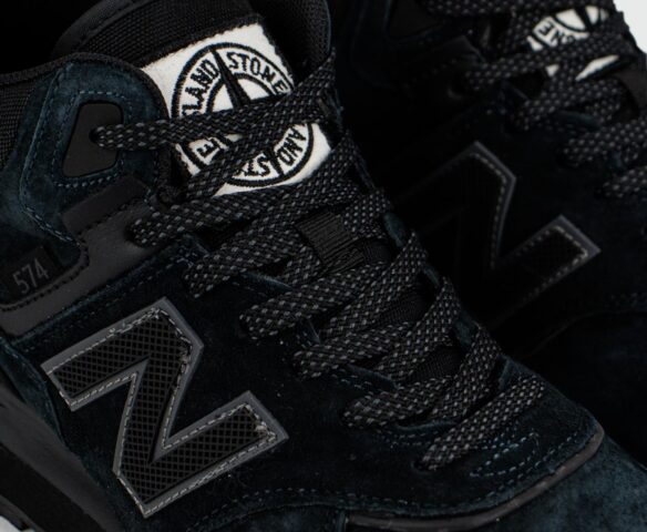 New Balance 574 Mid Navy Black with Fur Wmns. Вид 5